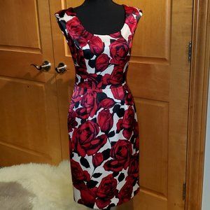 Joseph Ribkoff floral sleeveless evening dress